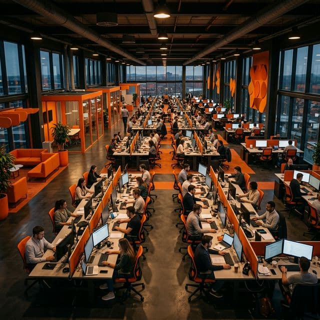 Modern office workspace