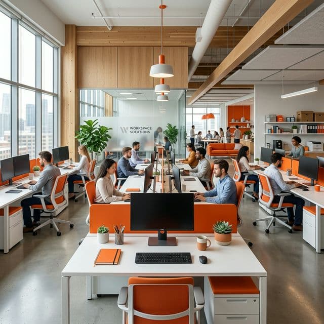Modern office workspace
